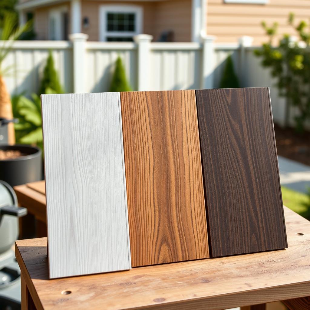 Trex Transcend composite deck with tropical hardwood color installed on a Ballantyne Charlotte home.